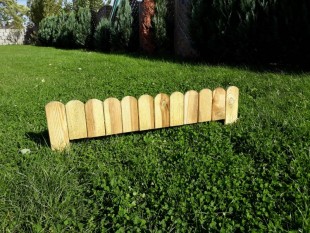 10x Rasenkante Holz 110 cm Beeteinfassung Holz